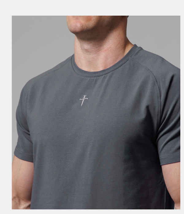 pro-tech cotton tee  - space grey