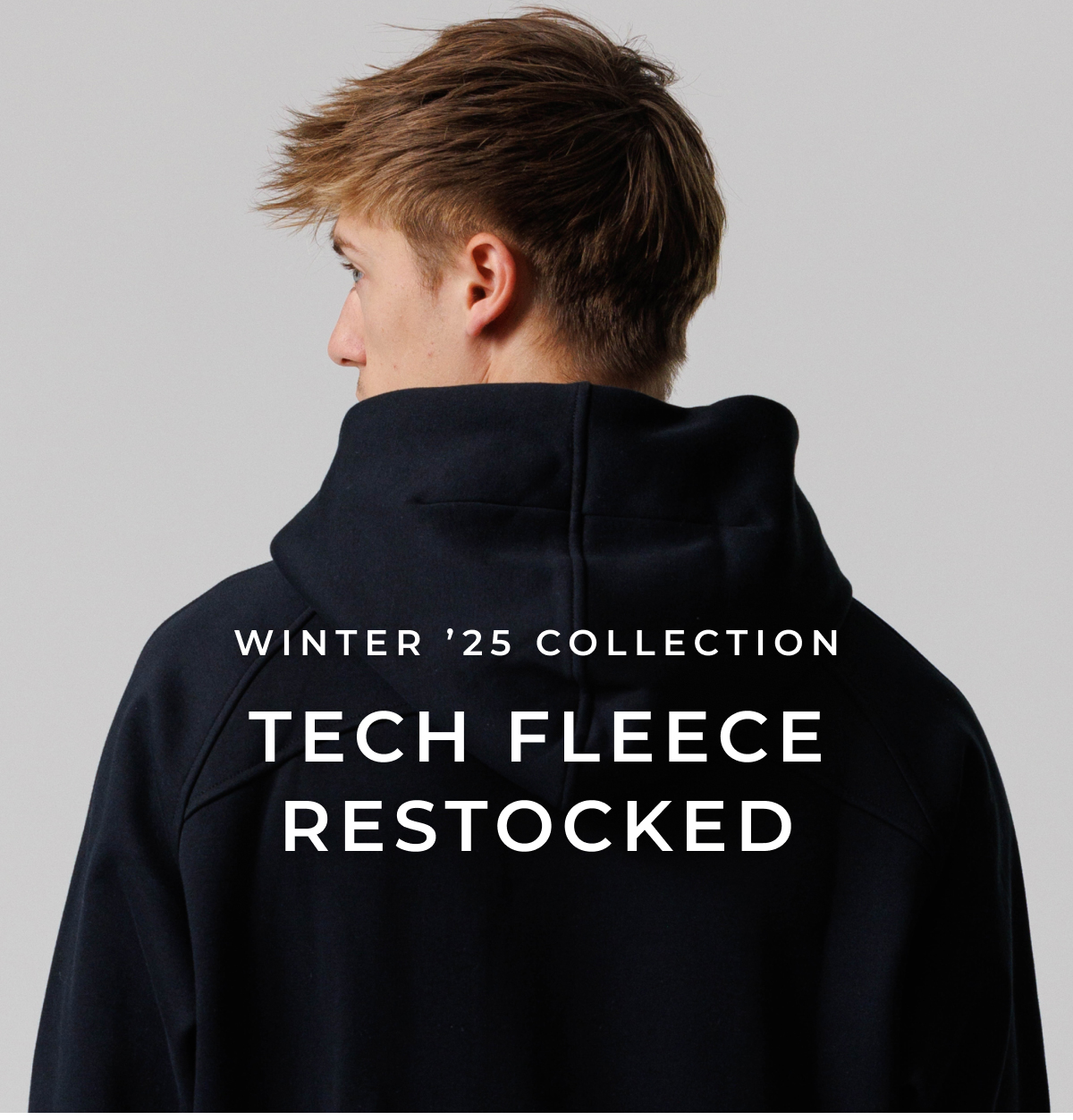 winter 25 collection. tech fleece restocked