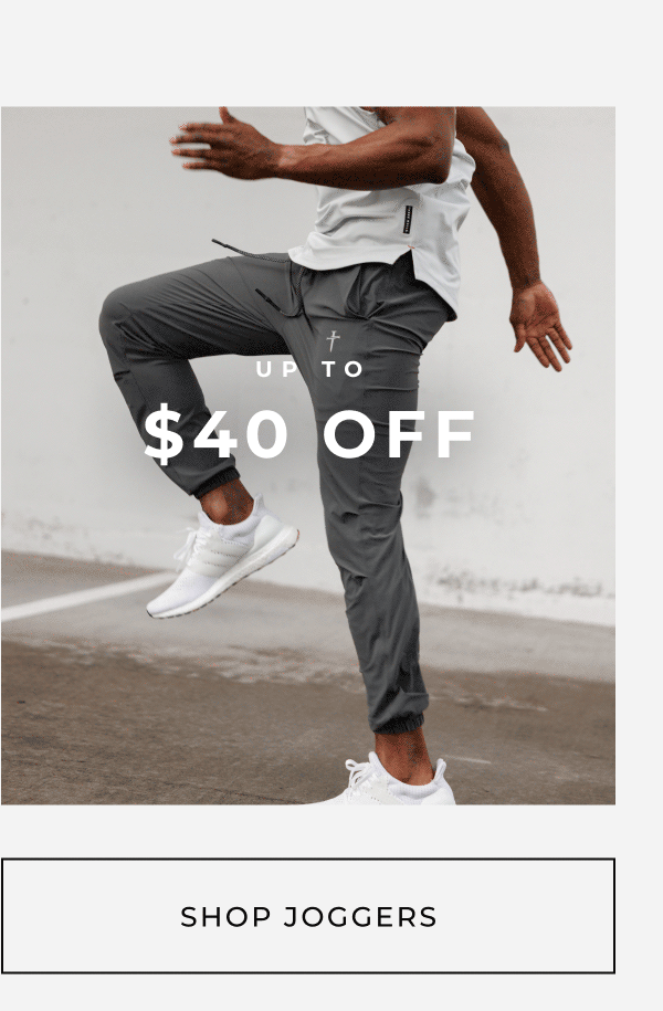 up to $40 off shop joggers
