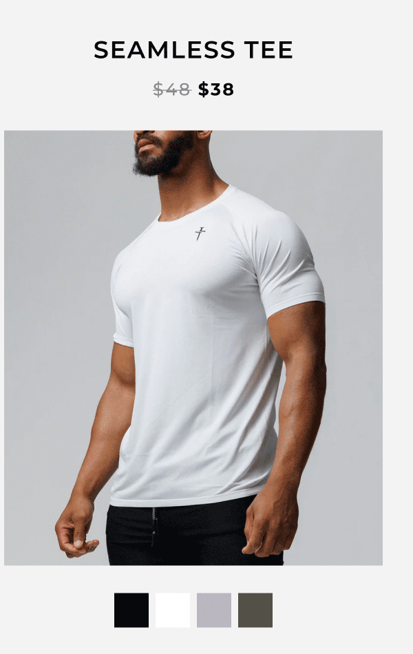 seamless tee white