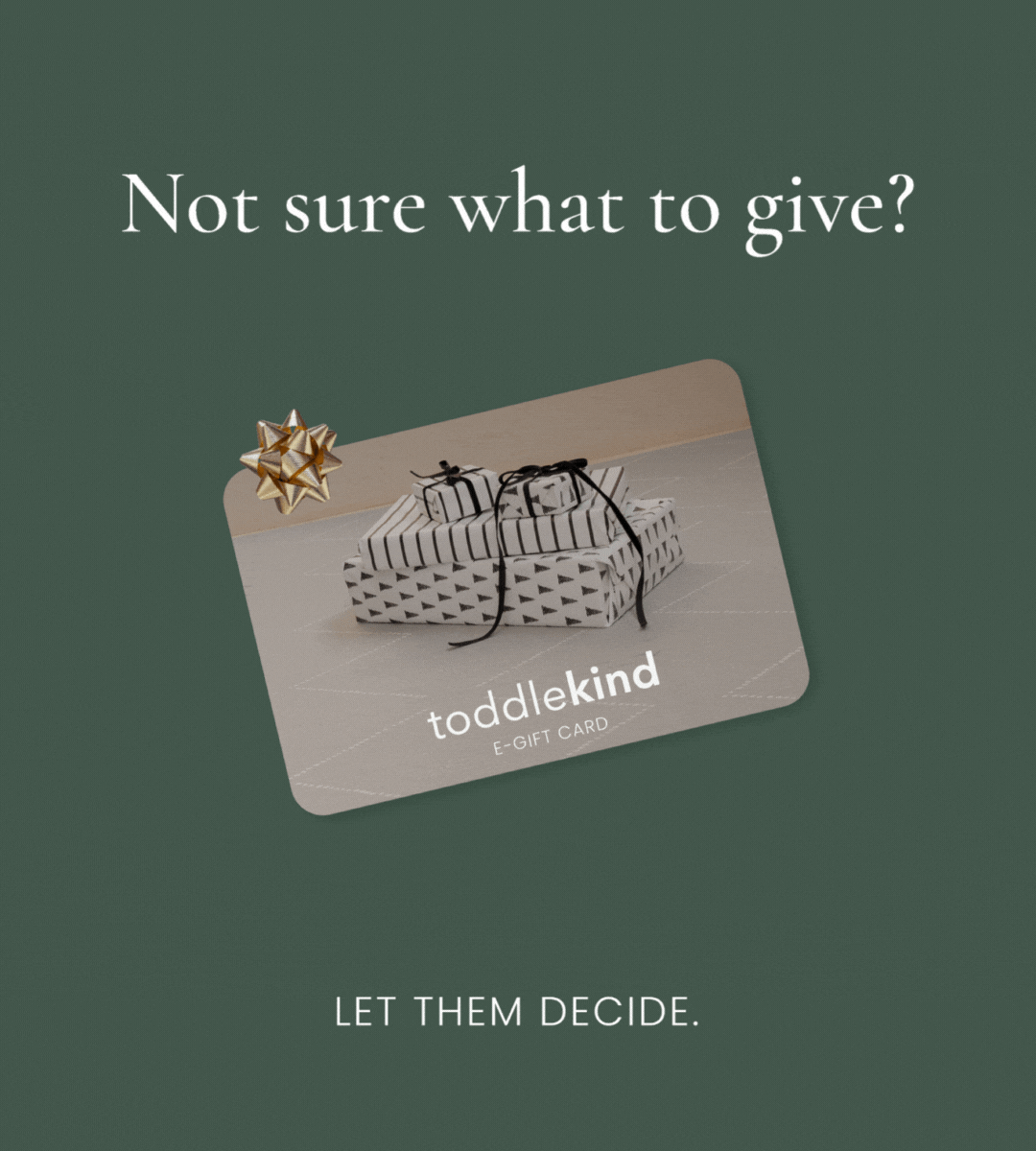 Give the Gift of a Toddlekind EGift Card!🎄 Toddle Kind