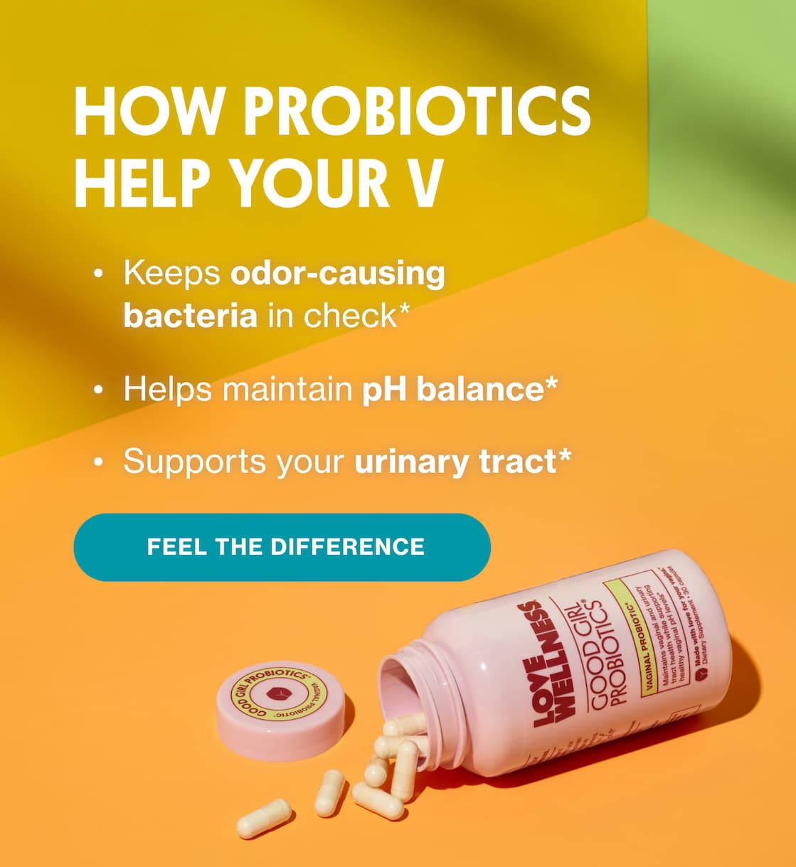 HOW PROBIOTICS HELP YOUR V | FEEL THE DIFFERENCE