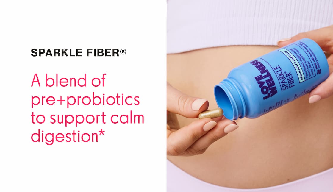 SPARKLE FIBER | A blend of pre+probiotics to support calm digestion SPARKLE FIBER | A blend of pre+probiotics to support calm digestion