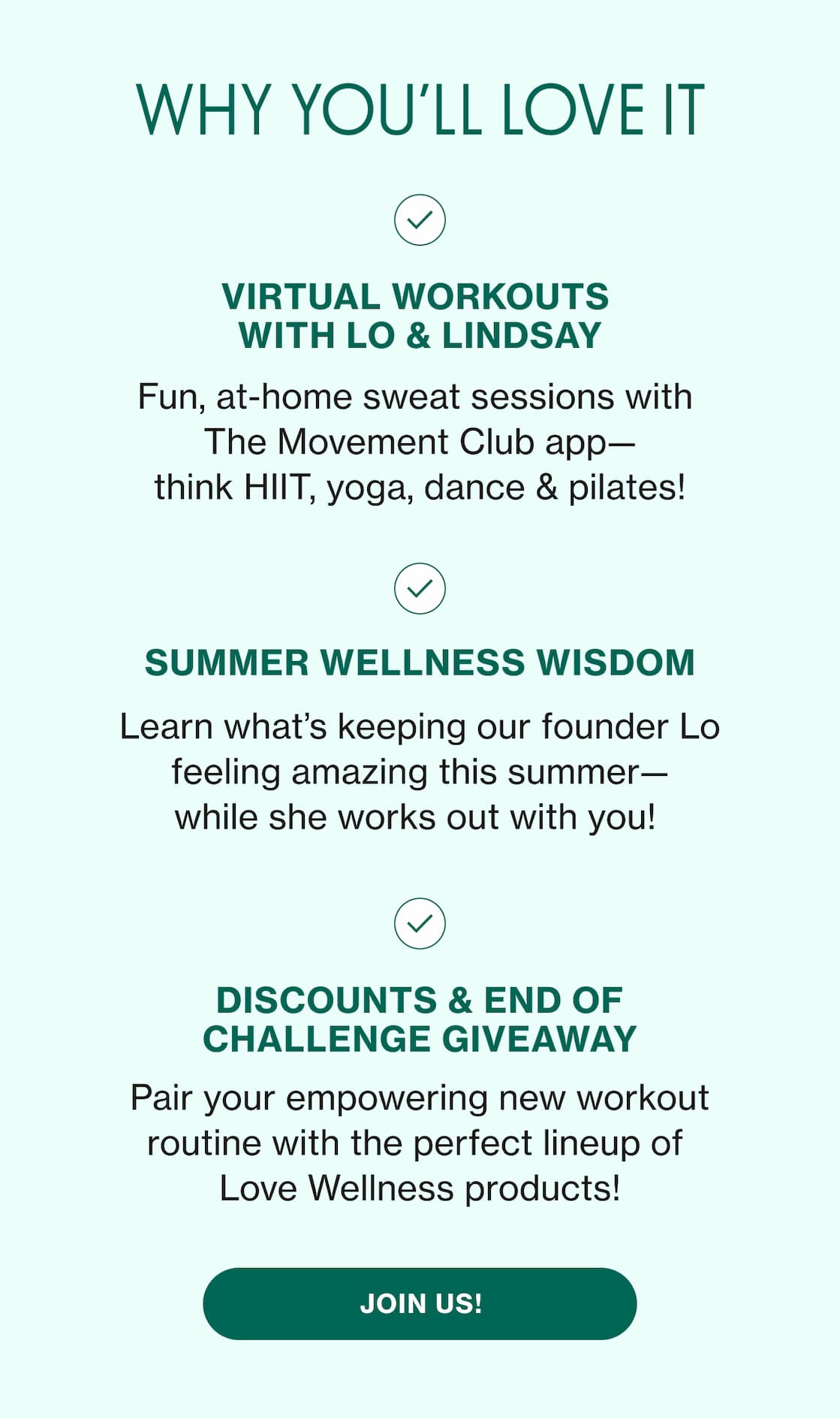 WHY YOU'LL LOVE IT | JOIN US!