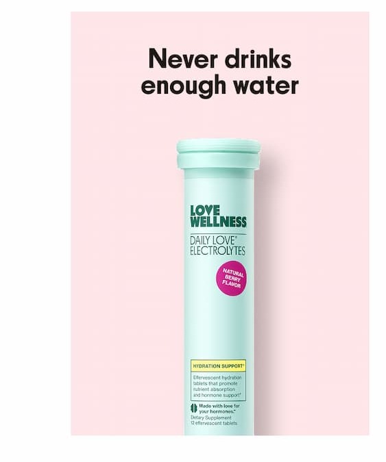 Never drinks enough water