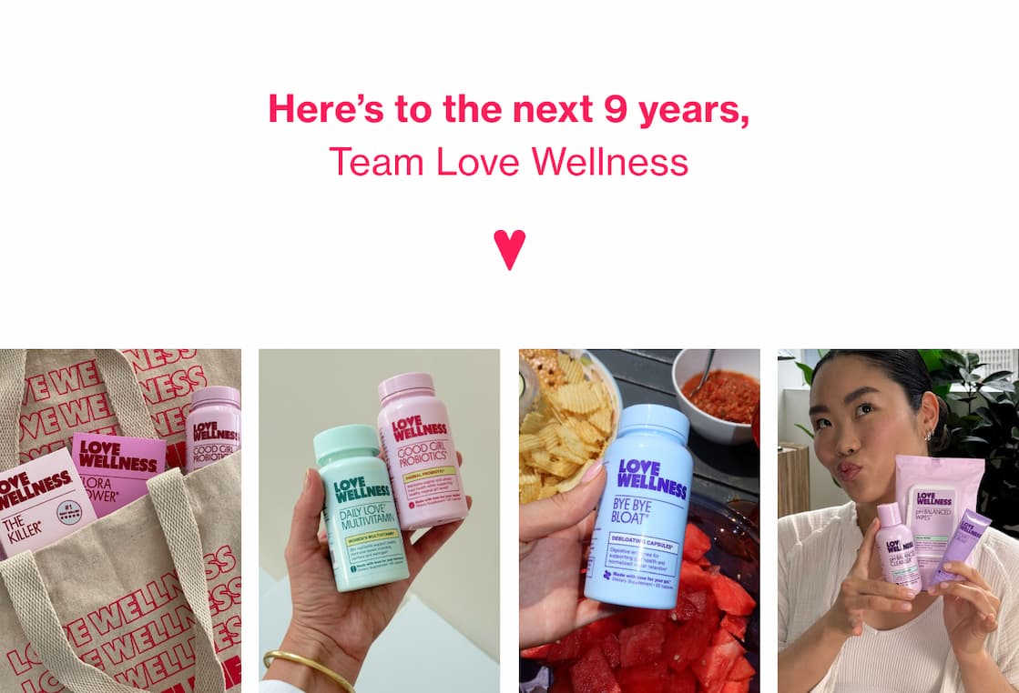 Here's to the next 9 years, Team Love Wellness Here's to the next 9 years, Team Love Wellness