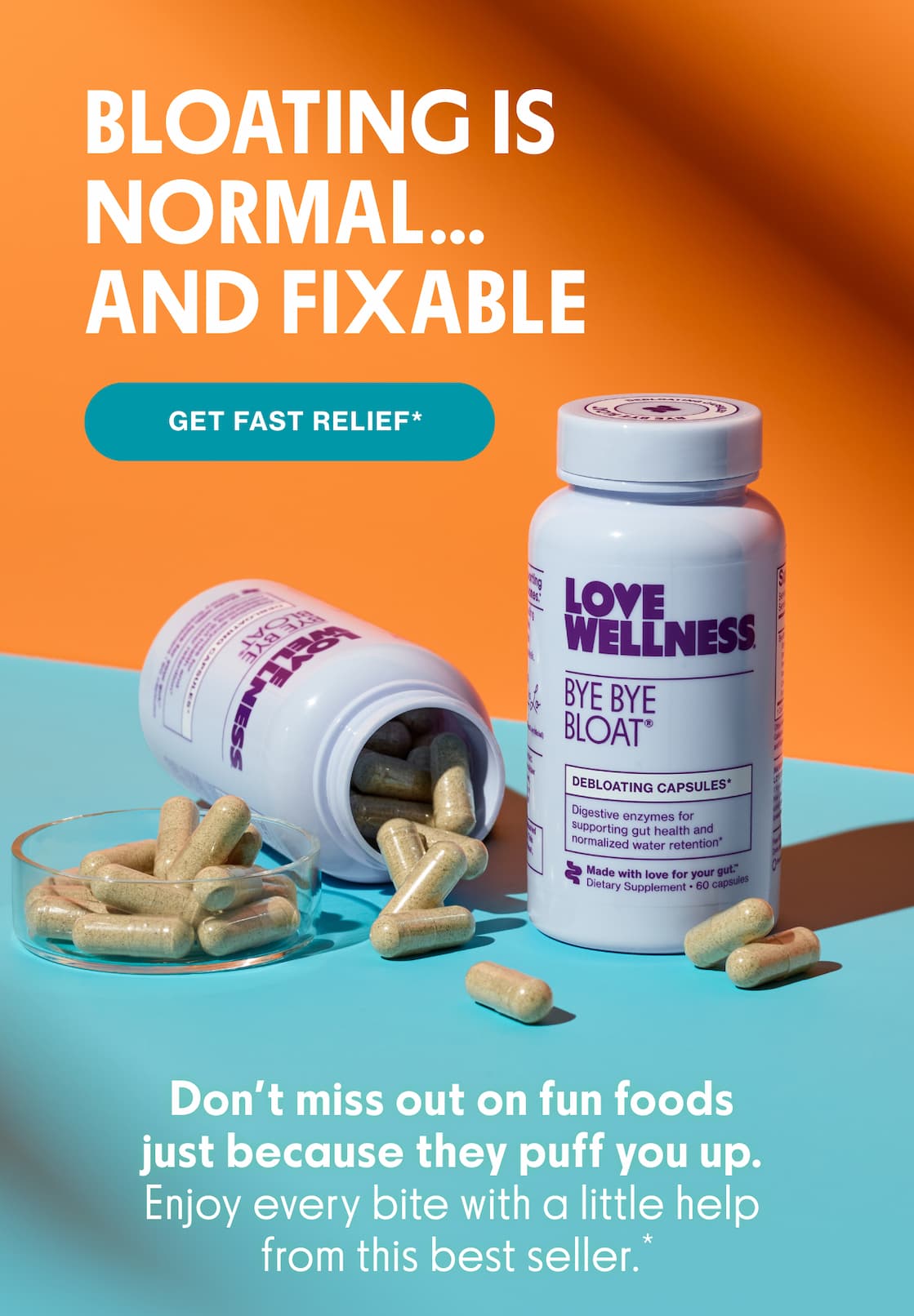BLOATING IS NORMAL... AND FIXABLE | GET FAST RELIEF*