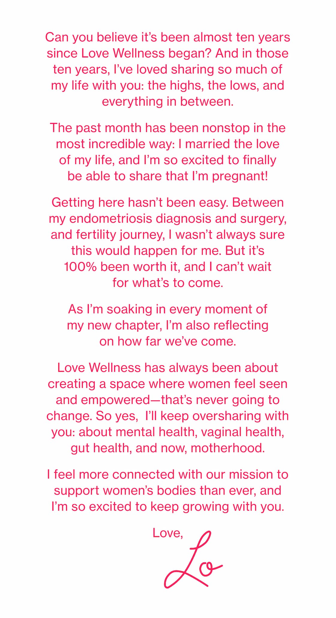 Can you believe it's been almost ten years since Love Wellness began?