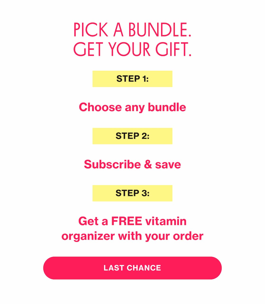 PICK A BUNDLE. GET A FREE GIFT. | LAST CHANCE