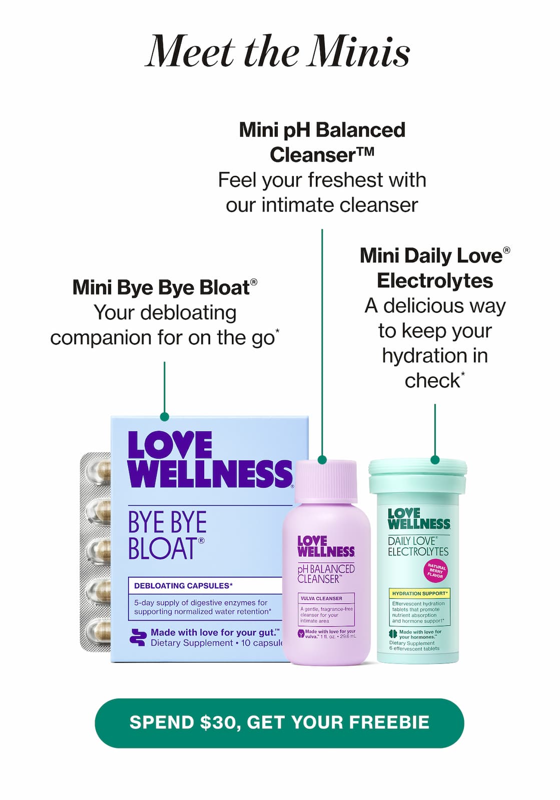 Meet the Minis | SPEND $30, GET YOUR FREEBIE