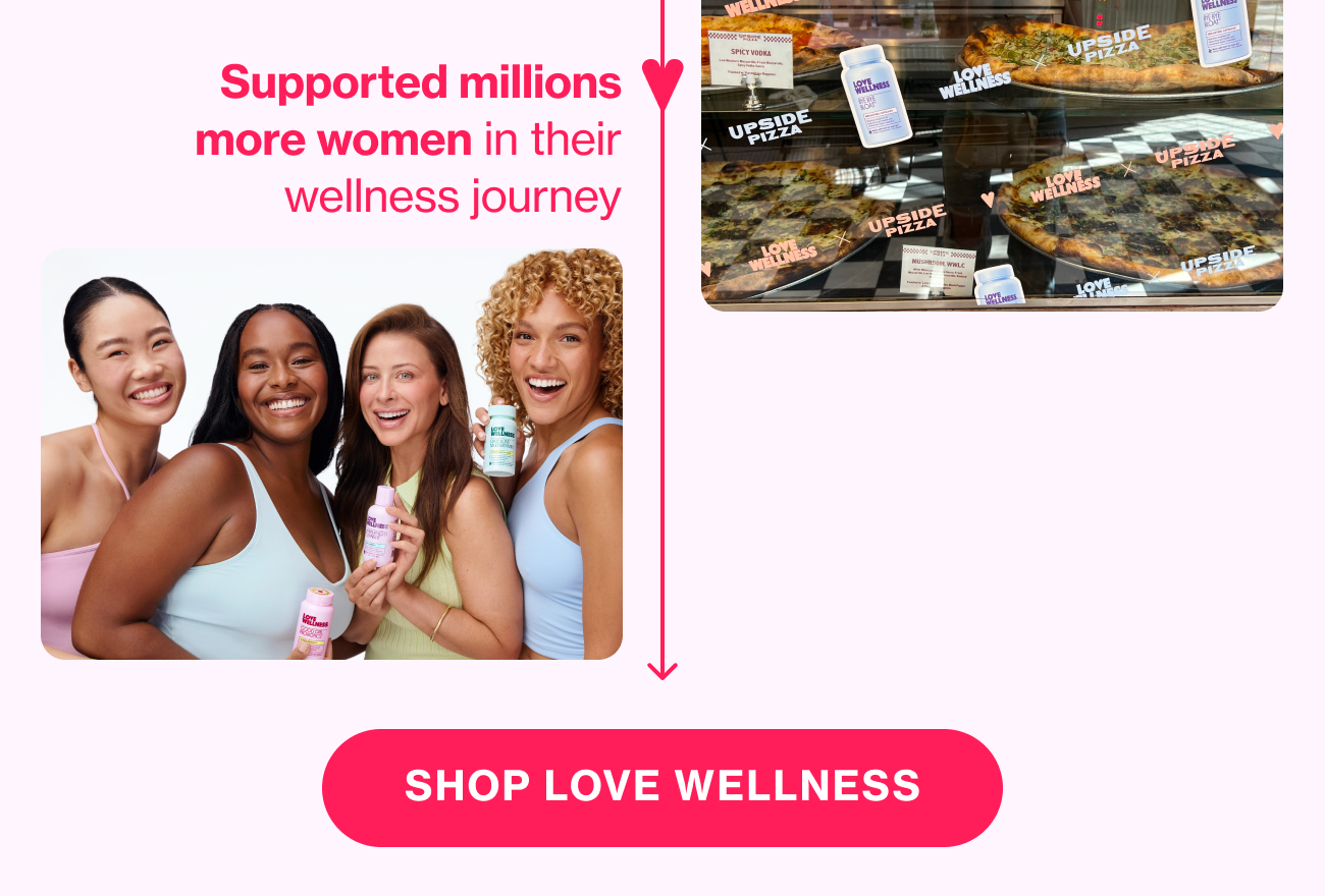 Supported millions more women in their wellness journey | SHOP LOVE WELLNESS