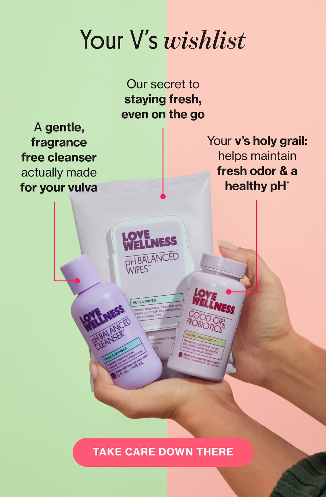 Your V's wishlist | TAKE CARE DOWN THERE