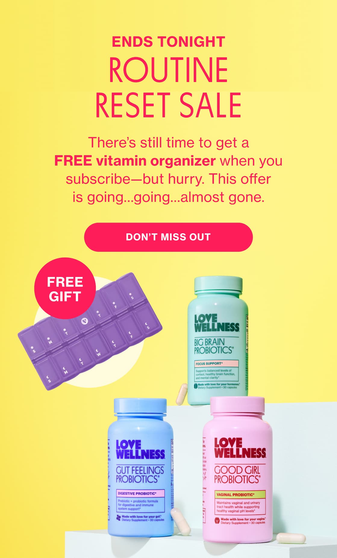 ENDS TONIGHT | ROUTINE RESET SALE | DON'T MISS OUT