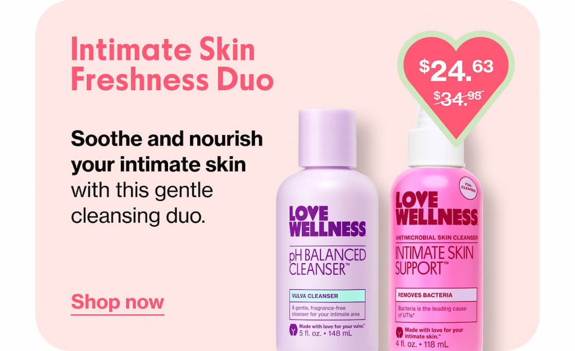 Intimate Skin Freshness Duo | Soothe and nourish your intimate skin with this gentle cleansing duo. | Shop now