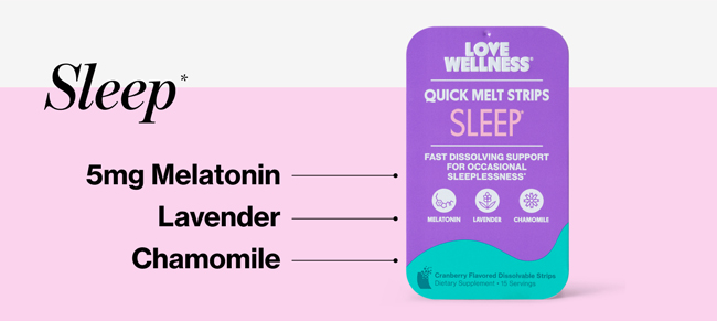 Sleep* | 5mg Melatonin | Lavender | Chamomile