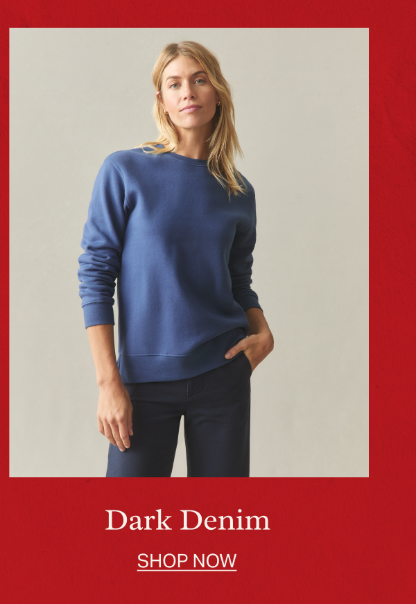 Midweight Crew Dark Denim