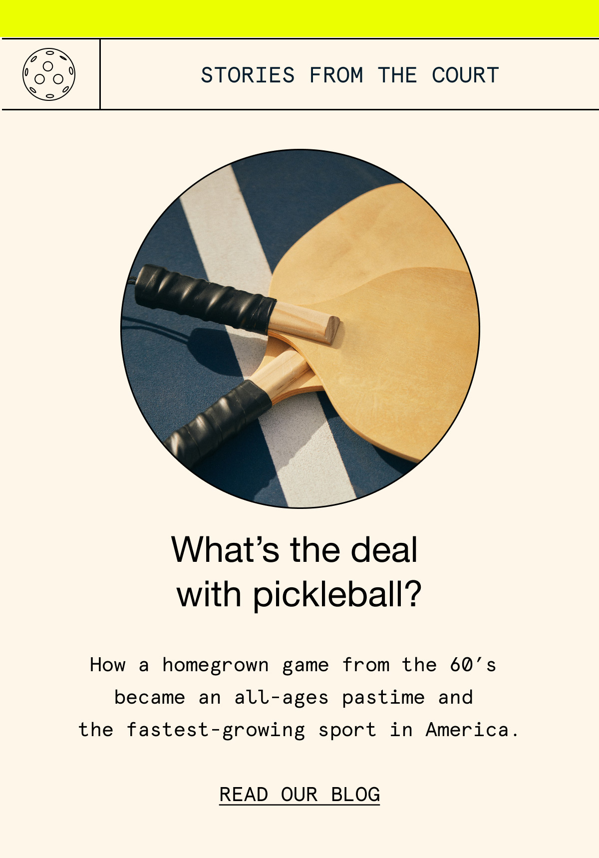 Introducing American Giant Pickleball Club American Giant