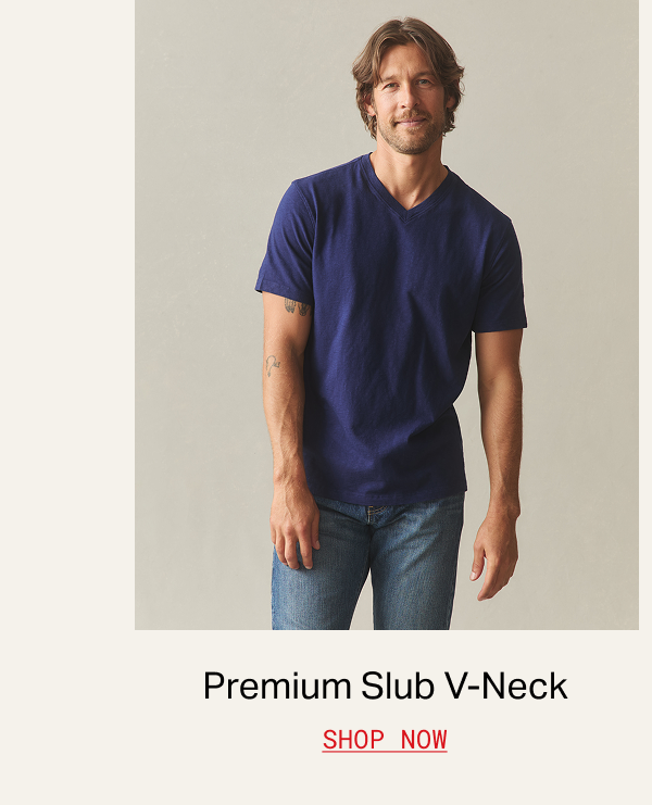 Premium Slub VNeck - Blueprint