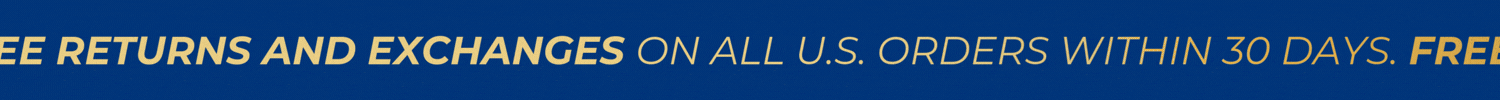 Free Returns & Exchanges On All U.S. Orders Within 30 Days