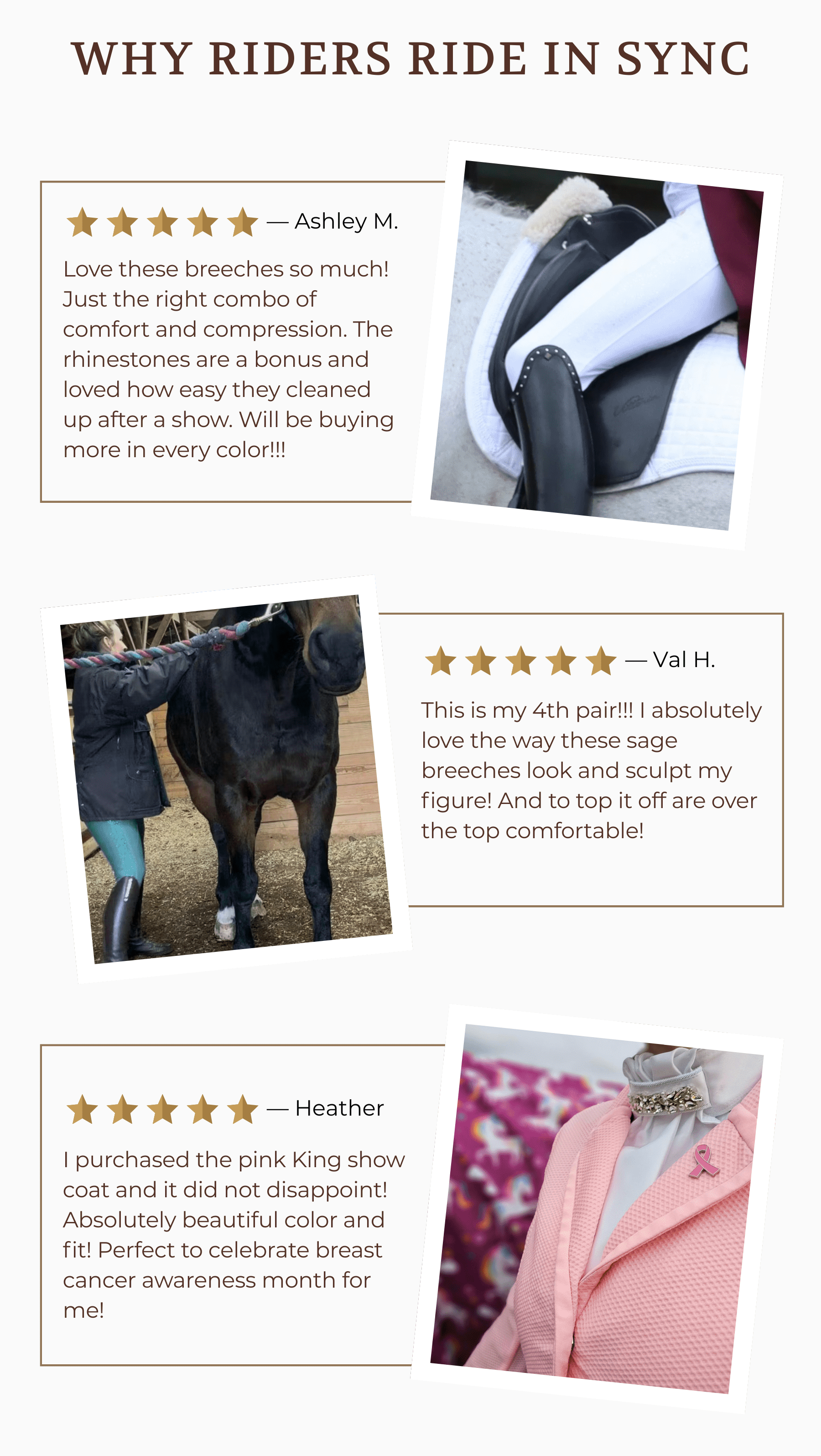 Why Riders Ride In Sync