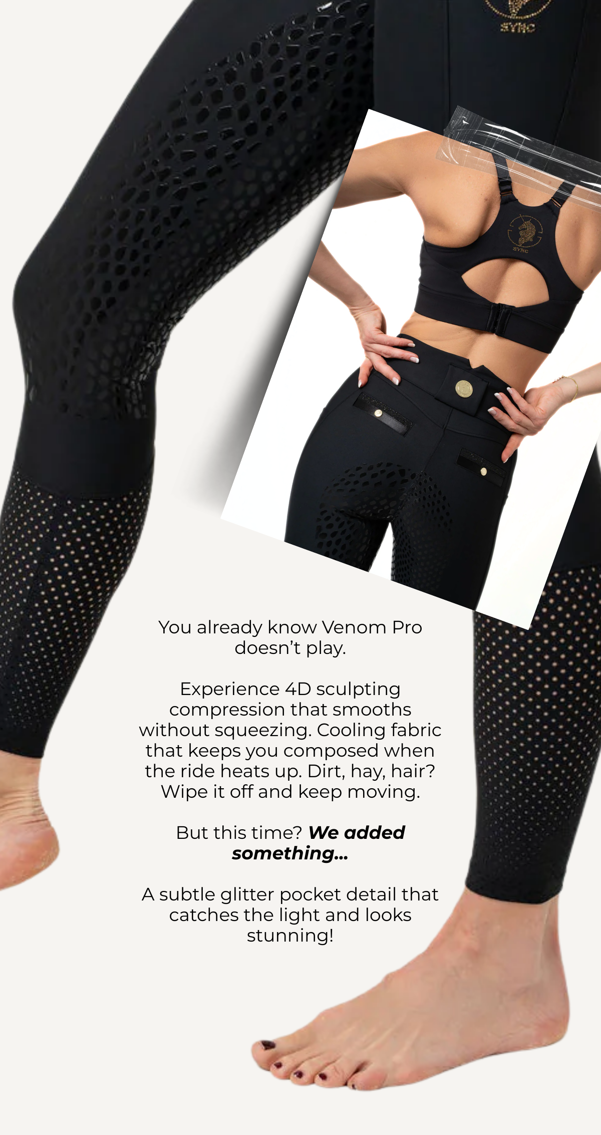 A Subtle Glitter Pocket Detail