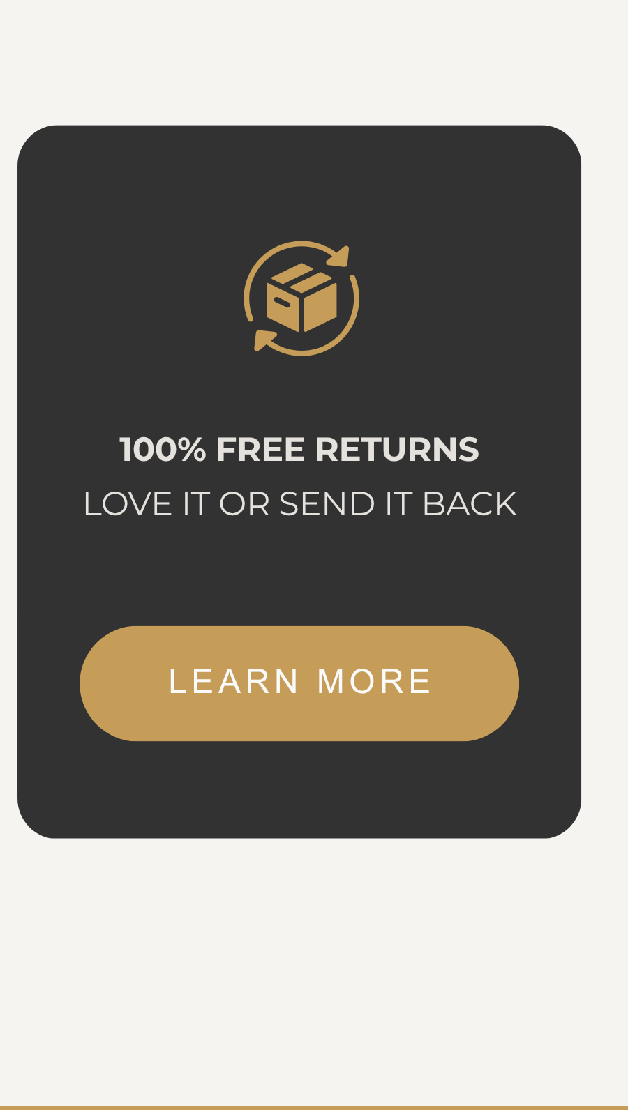 100% Free Returns