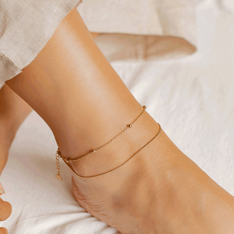 ⚡Introducing New Layered Anklets Hey Happiness