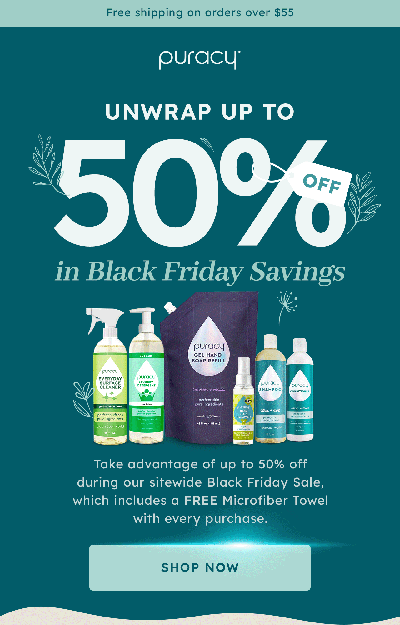 Up to 50% Off Sitewide