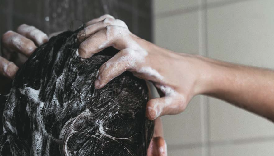 Wash with Natural Shampoo