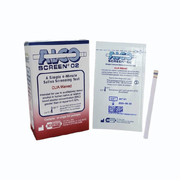 Alco-Screen 02 Alcohol Test Strips (DOT Approved)