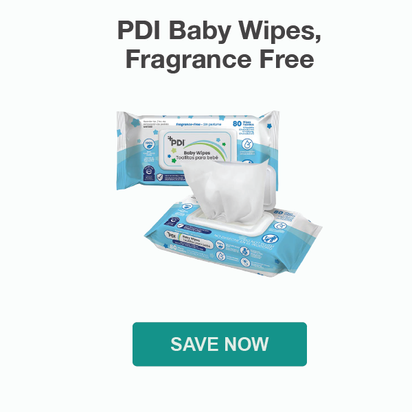 PDI Baby Wipes, Fragrance Free