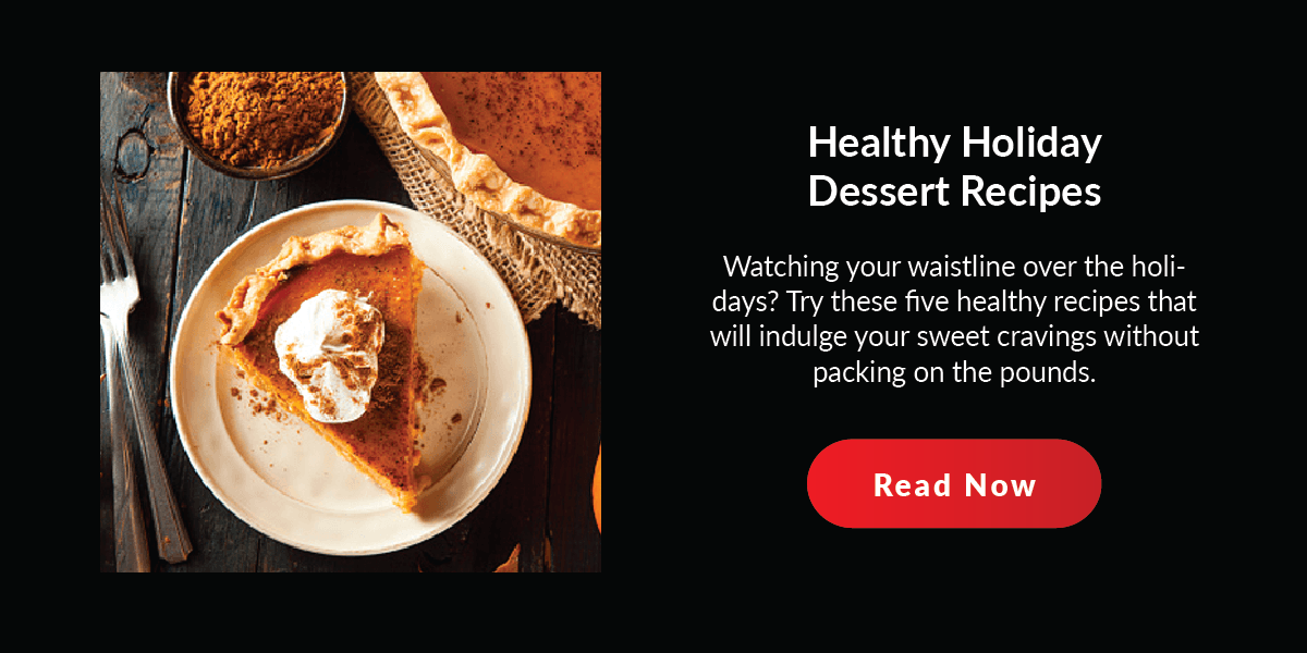 Healthy Holiday Dessert Recipes: Watching your waistline over the holidays? Try these five healthy recipes that will indulge your sweet cravings without packing on the pounds.