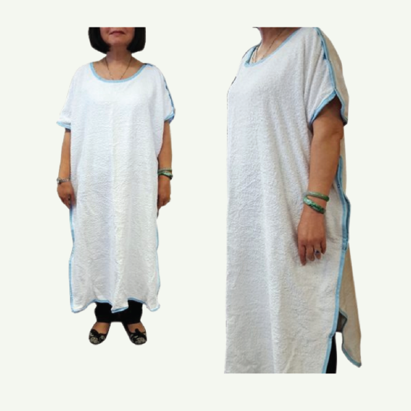Bath Towel Poncho with Snap Closures