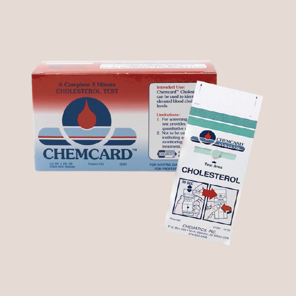Chemcard Cholesterol Screening Test Strips