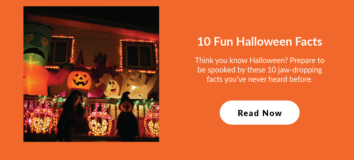 Blog: 10 Fun Halloween Facts - Think you know Halloween? Prepare to be spooked by these 10 jaw-dropping facts you’ve never heard before.