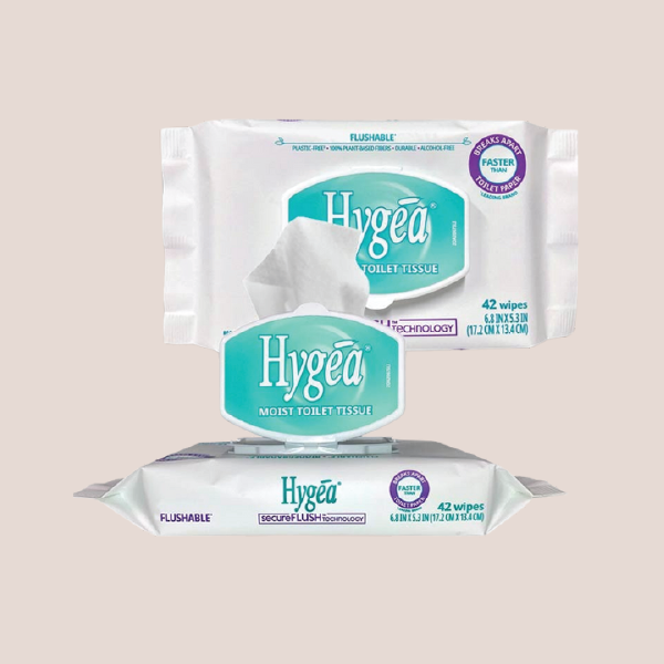 Hygea Moist Toilet Tissue Flushable Wipes