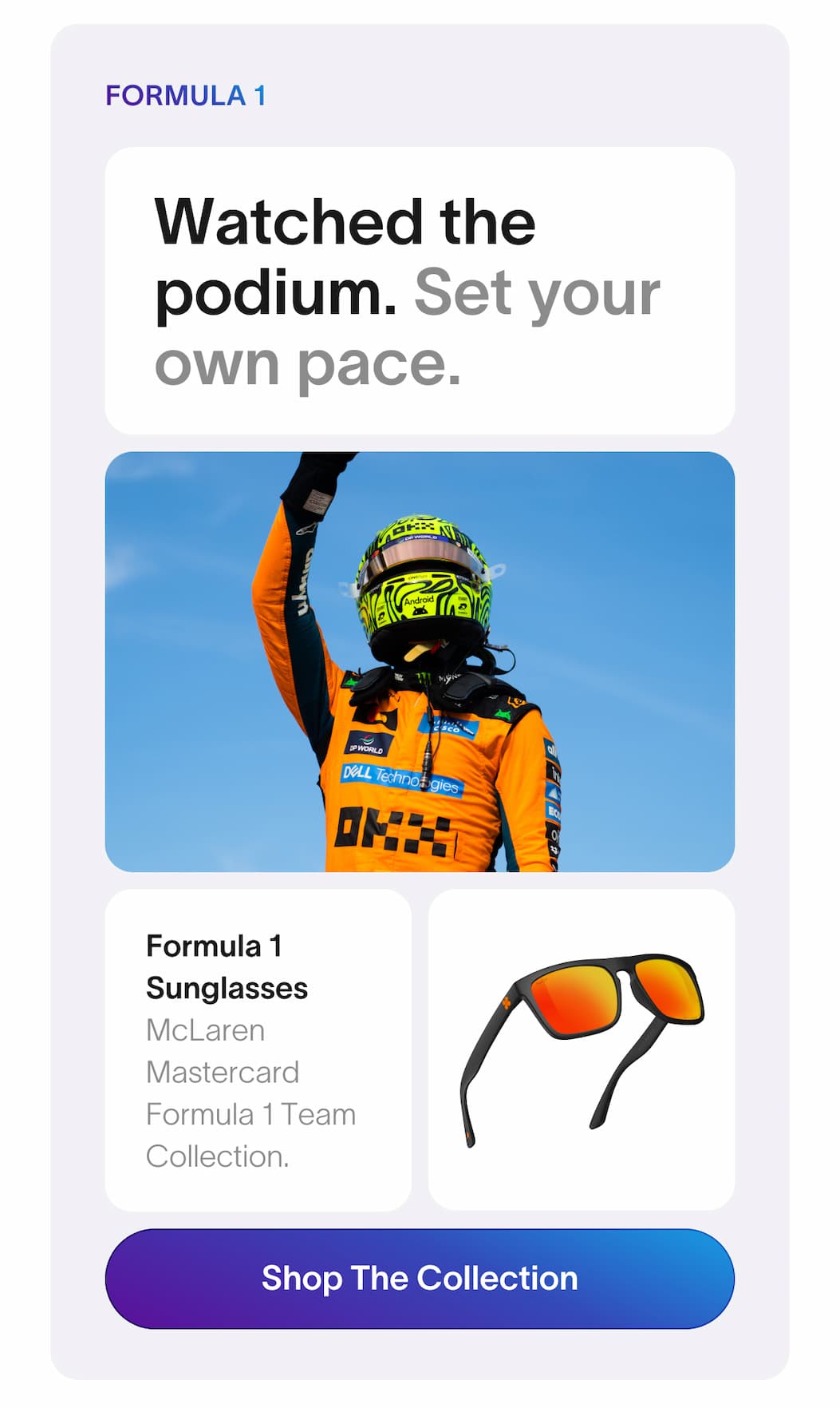 SHOP MCLAREN MASTERCARD F1 TEAM COLLECTION