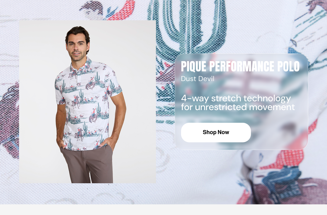 Pique Performance Polo Dust Devil