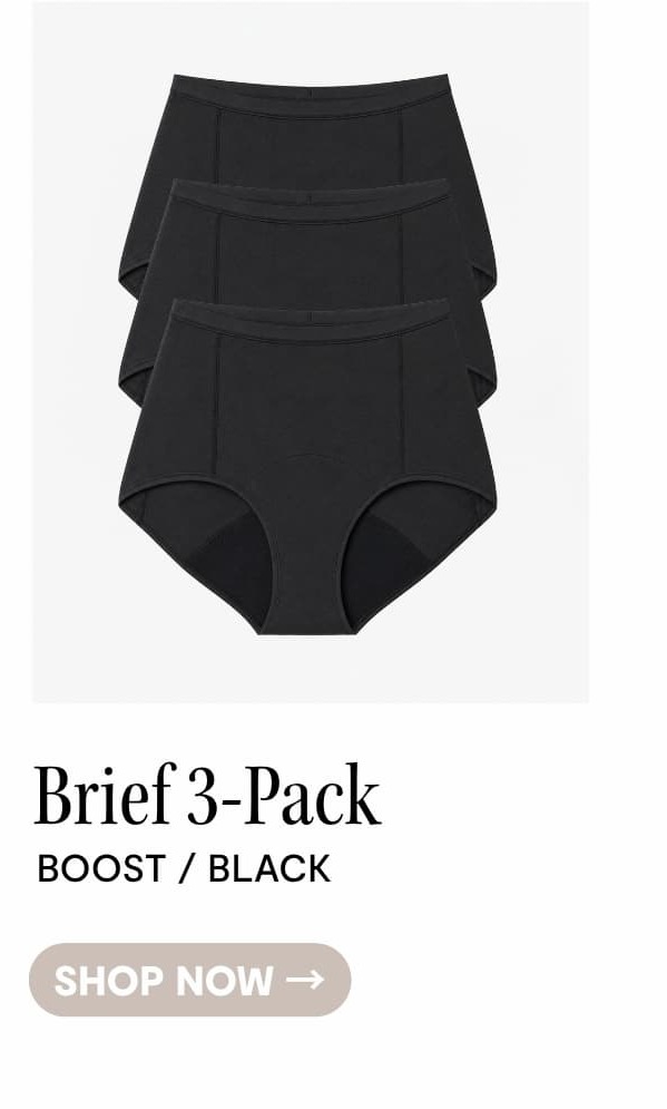 SHOP BOOST BRIEF 3-PACK BLACK
