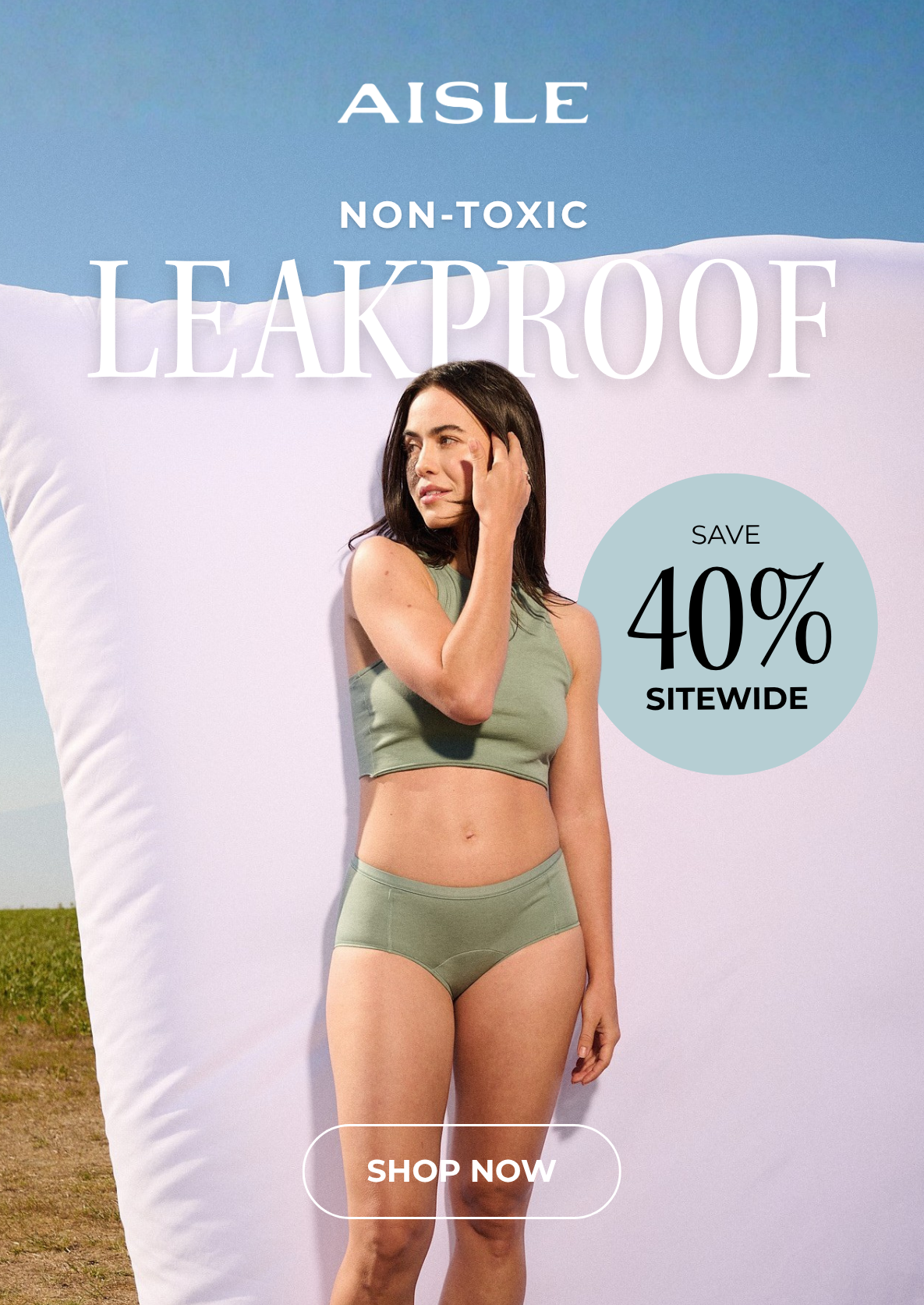 SHOP AISLE NON-TOXIC LEAKPROOF UNDERWEAR