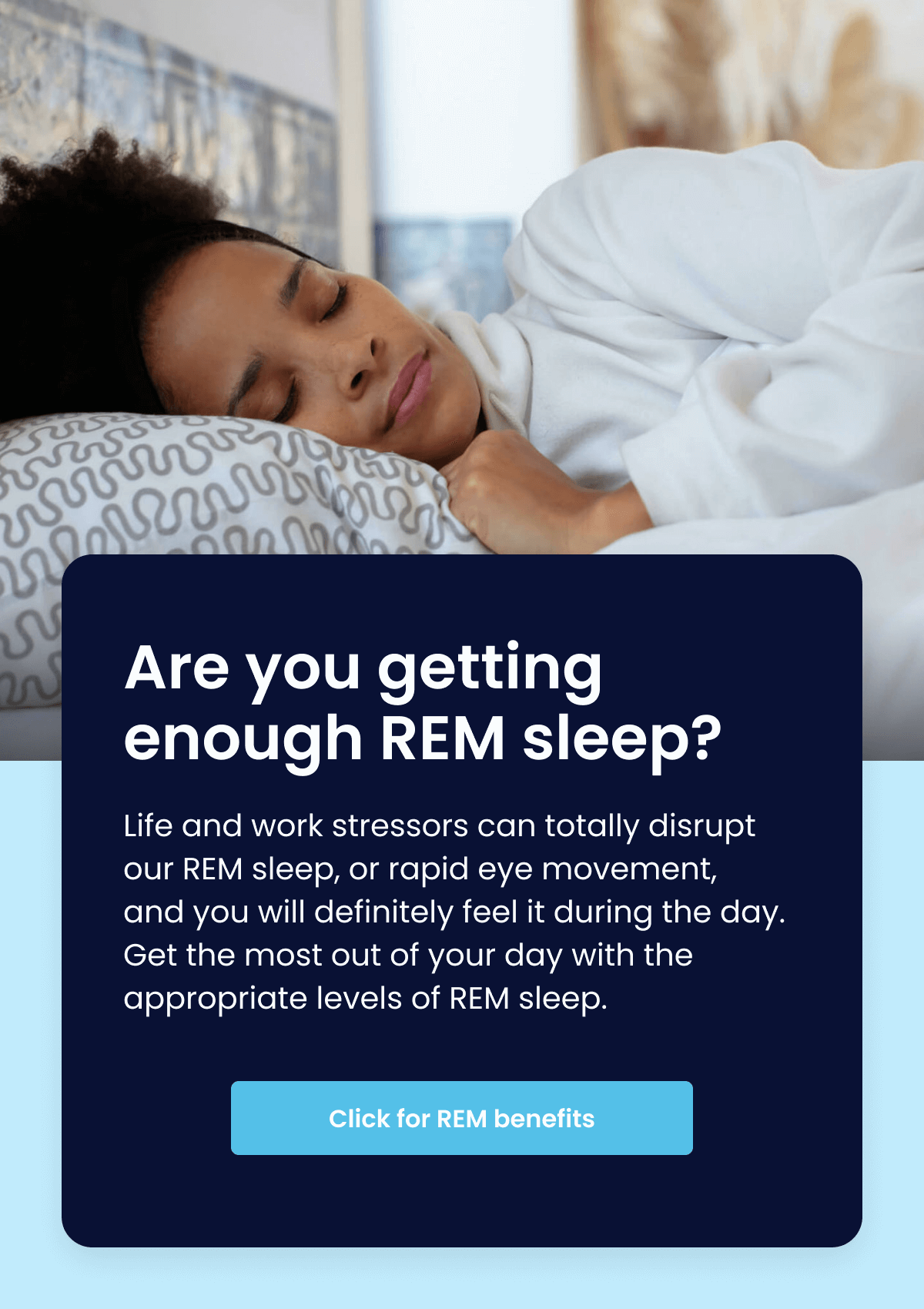 Learn how REM sleep actually improves your day. Chili Technology