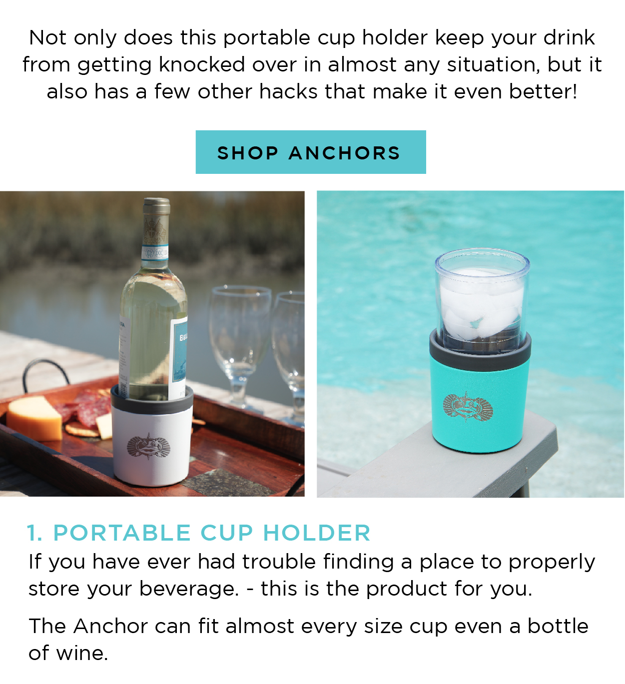 4 ways to use the Nontipping Anchor Toadfish Outfitters