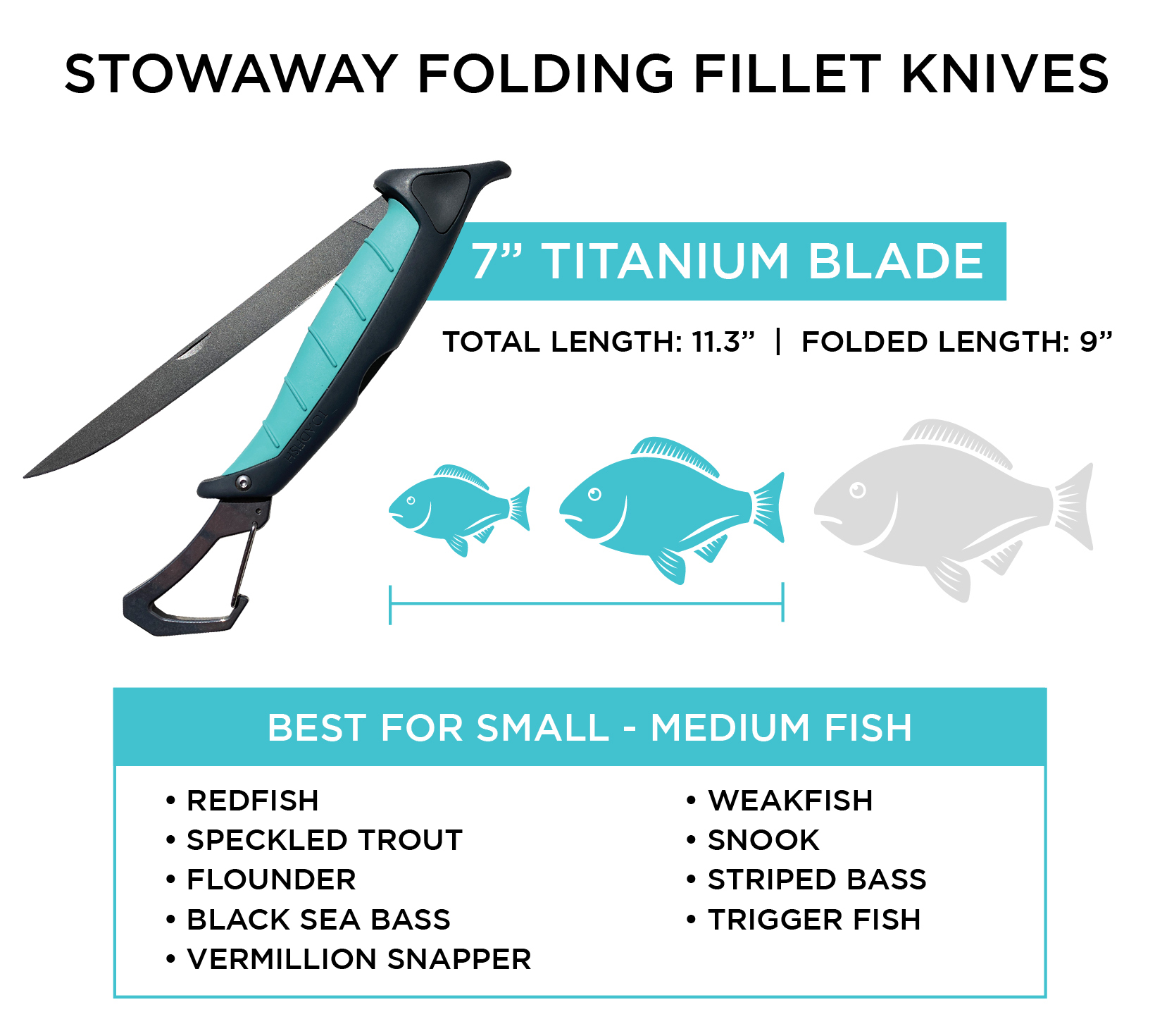 The BEST Folding Fillet Knife on the market! Toadfish Outfitters