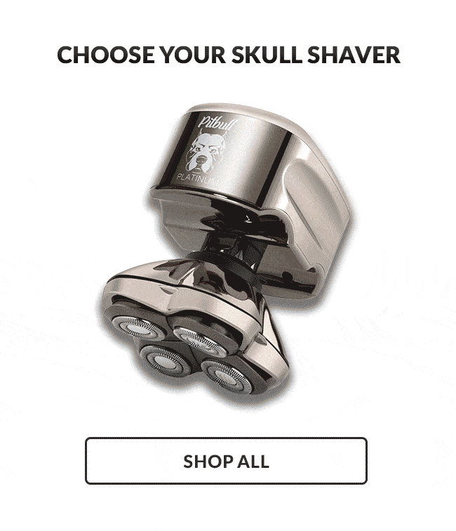 Shave anywhere, anytime Skull Shaver