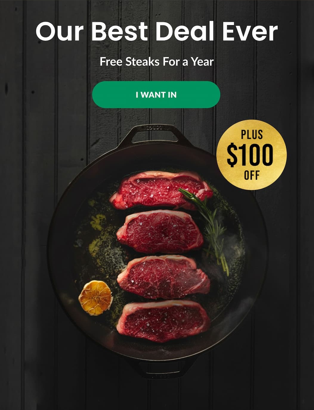 Our Best Deal Ever | Free Steaks For a year + $100 Off | I WANT IN
