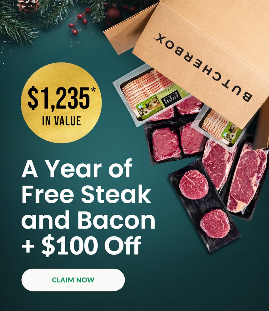 Free Steaks & Bacon for a Year + $100 Off | $1,235* Value