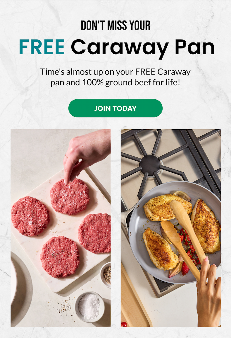 DON'T MISS YOUR FREE Caraway Pan | JOIN TODAY