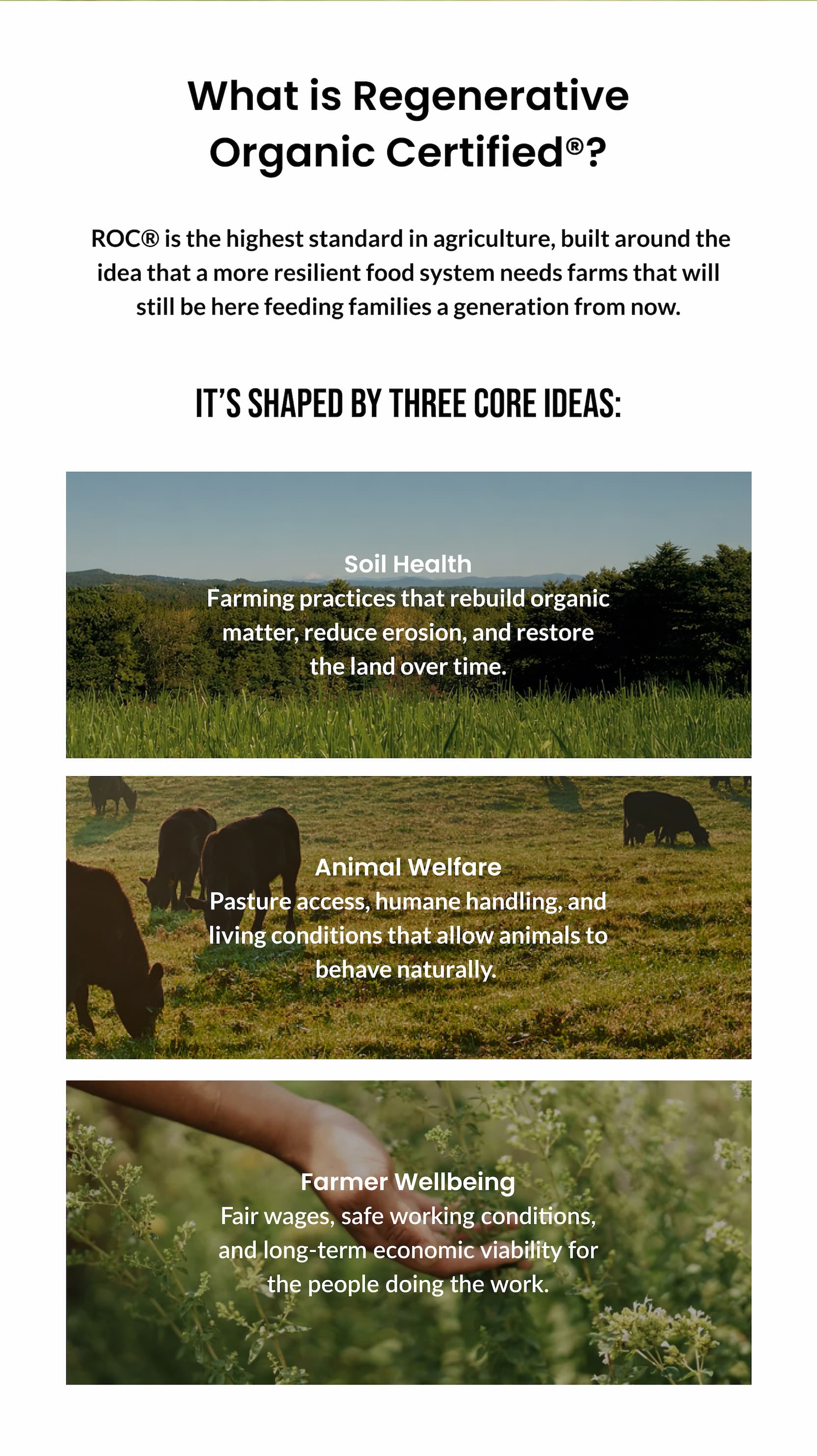 What is Regenerative Organic Certified?