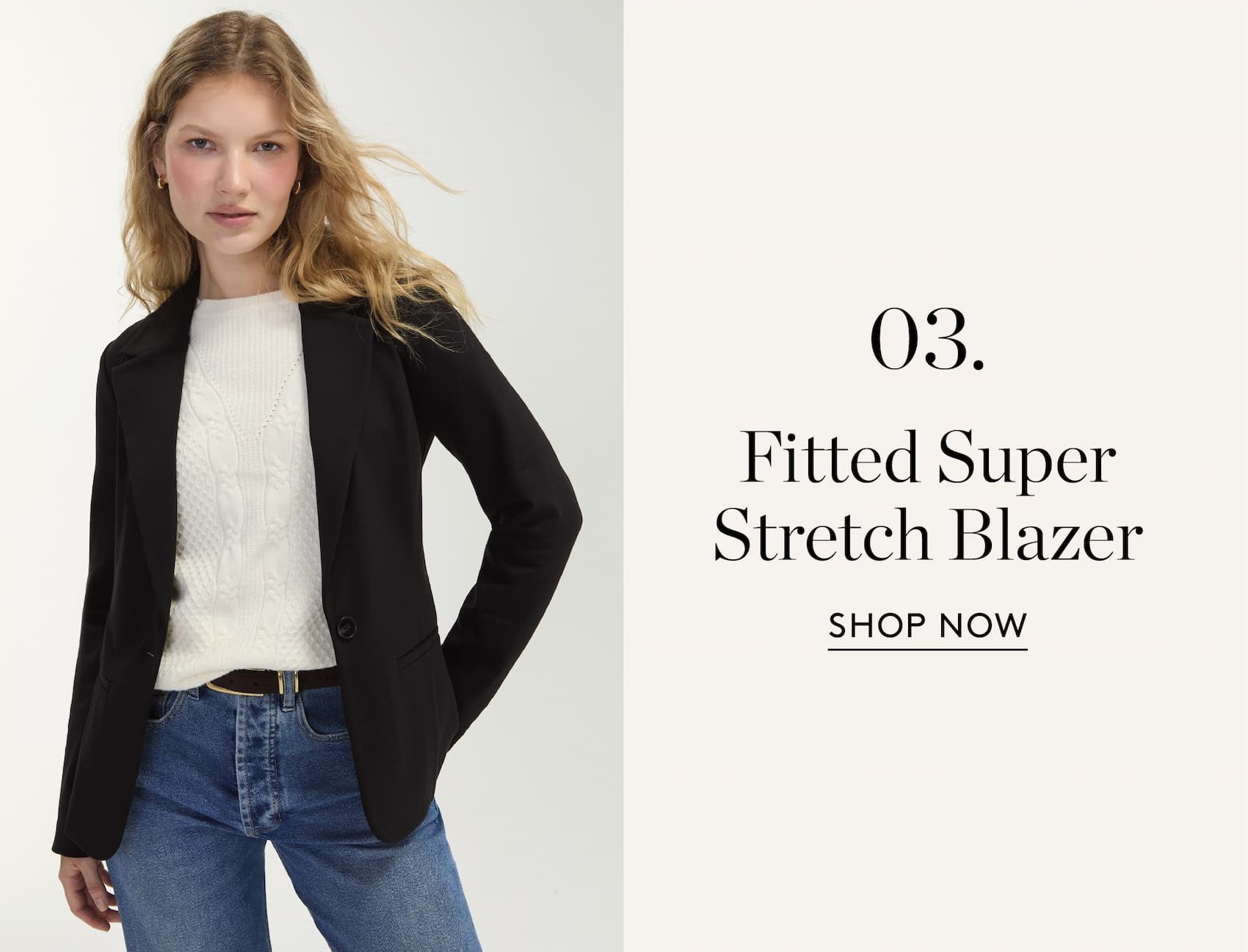Fitted Super Stretch Blazer