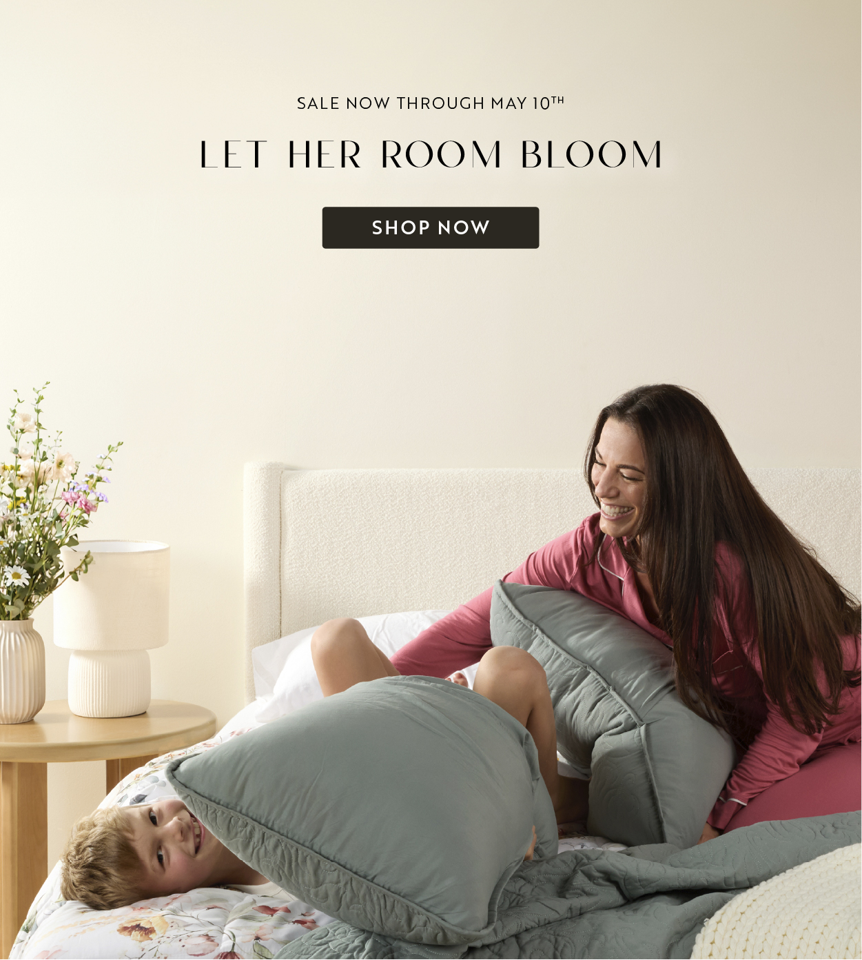 Let her room bloom - Enjoy 70% off storewide plus free shipping and returns with offer code LHMOM.